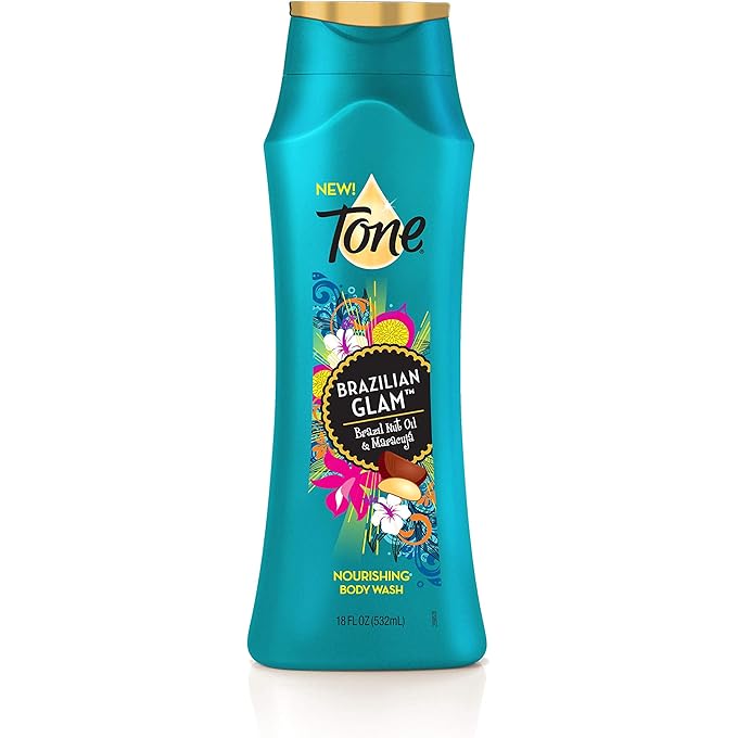 Tone Body Wash, Brazilian Glam, 18 Ounce (Pack of 6)
